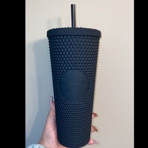 Black studded Starbucks tumbler